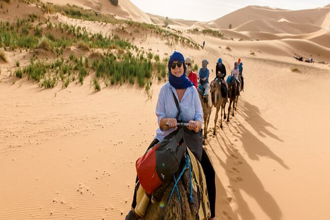 1 night Camel trek in Merzouga Desert Luxury Camp NO EXTRA - Day 2: sunrise camel trek over Erg Chebbi and heading back to Merzouga