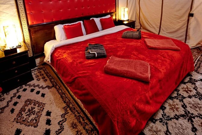 1 night Camel Treking in Merzouga Desert Luxury Camp - Luxury Camping: Private Tent With Bathroom (And Hot Showers)