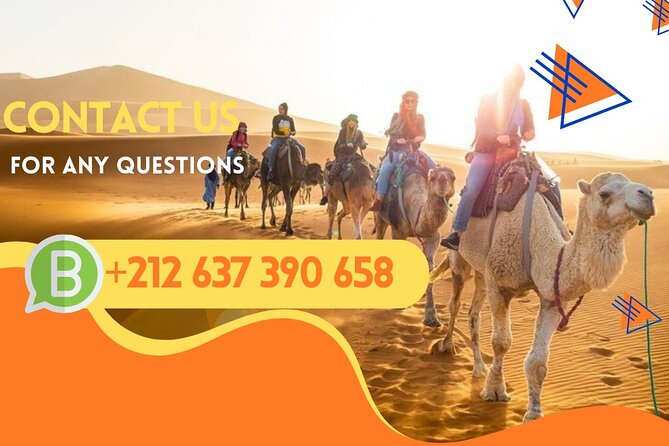 1 Night in desert Merzouga with Camel trek - Erg-Chebbi, Morocco - Key highlights at a glance