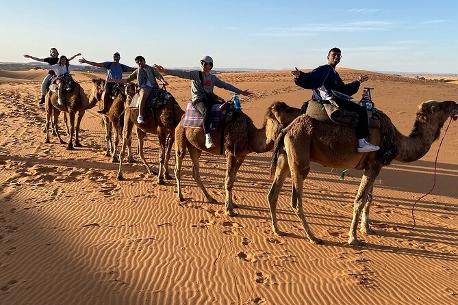 2 Day Luxury Desert Tour from Fes to Fes or Marrakech - Erg Chebbi Dunes: Camel Trek, Sunset, and the Berber Camp Night