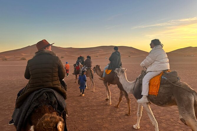 2-Days Desert Tours from Fes with Overnight in Luxury Camp - Erg Chebbi at sunset: what to expect from the camel ride