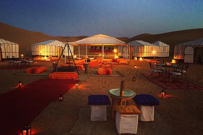 3 Days 2 Nights Desert tour From Marrakech to Merzouga Desert - The overnight reality: comfort, food, and desert music