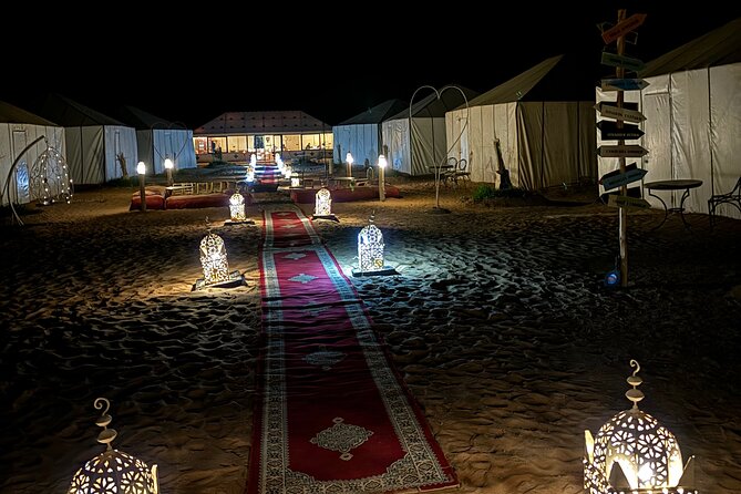 4 Day Merzouga Private Desert Tour from Marrakech - Luxury Camp - Sunrise in the dunes, then Rissani market and Todra Gorges