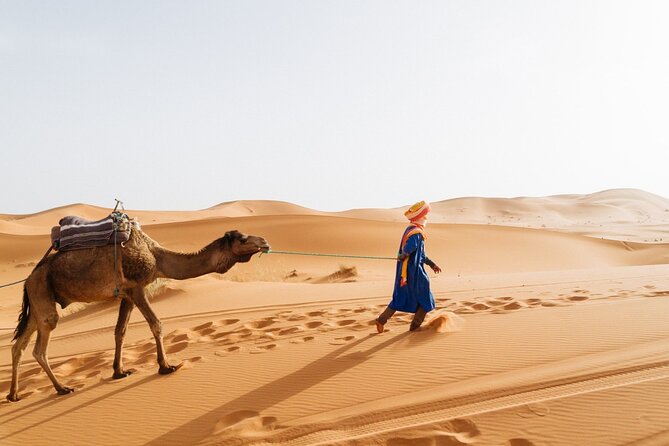 4 Day Sahara Desert Tour From Marrakech with Night in Camp - Erg Chebbi at sunset: camel ride, camp night, and the drumming moment