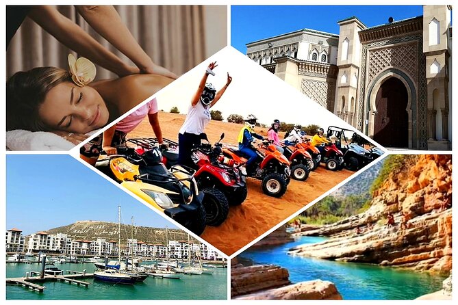 4 excursions in 1 pack = city tour + hammam massage + quad or buggy + paradise - Paradise Valley: the swim option, the hike option, and the fish spa add-on