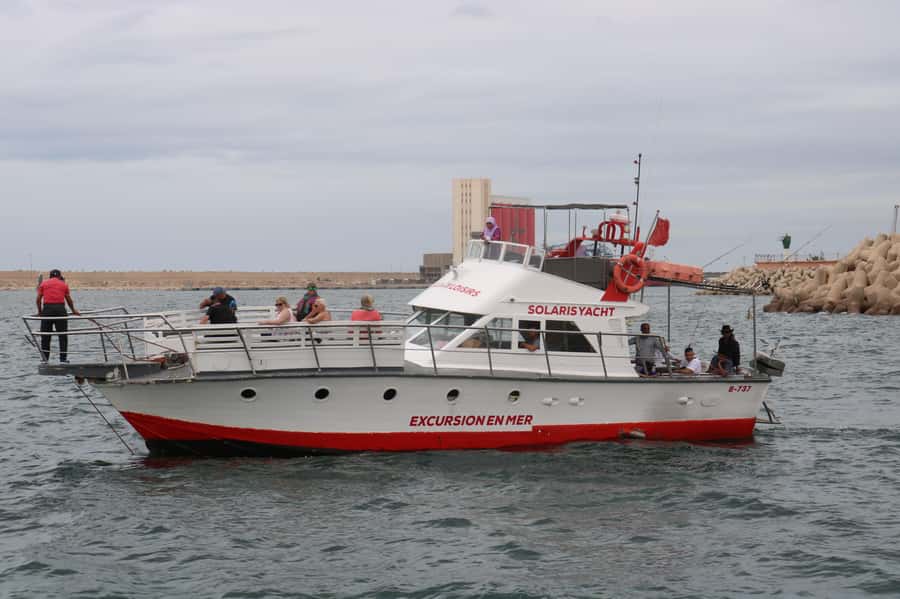 Agadir Ocean Adventure: Fishing and BBQ Boat Trip - First contact on board: mint tea, staff energy, and deck setup