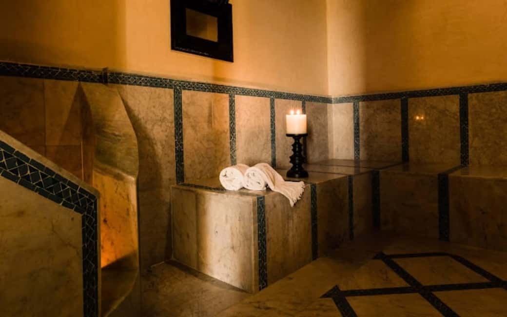 Agadir or Taghazout: Hammam and Argan Oil Massage Experience - Step one: the hammam steam room, black soap, and the kessa glove