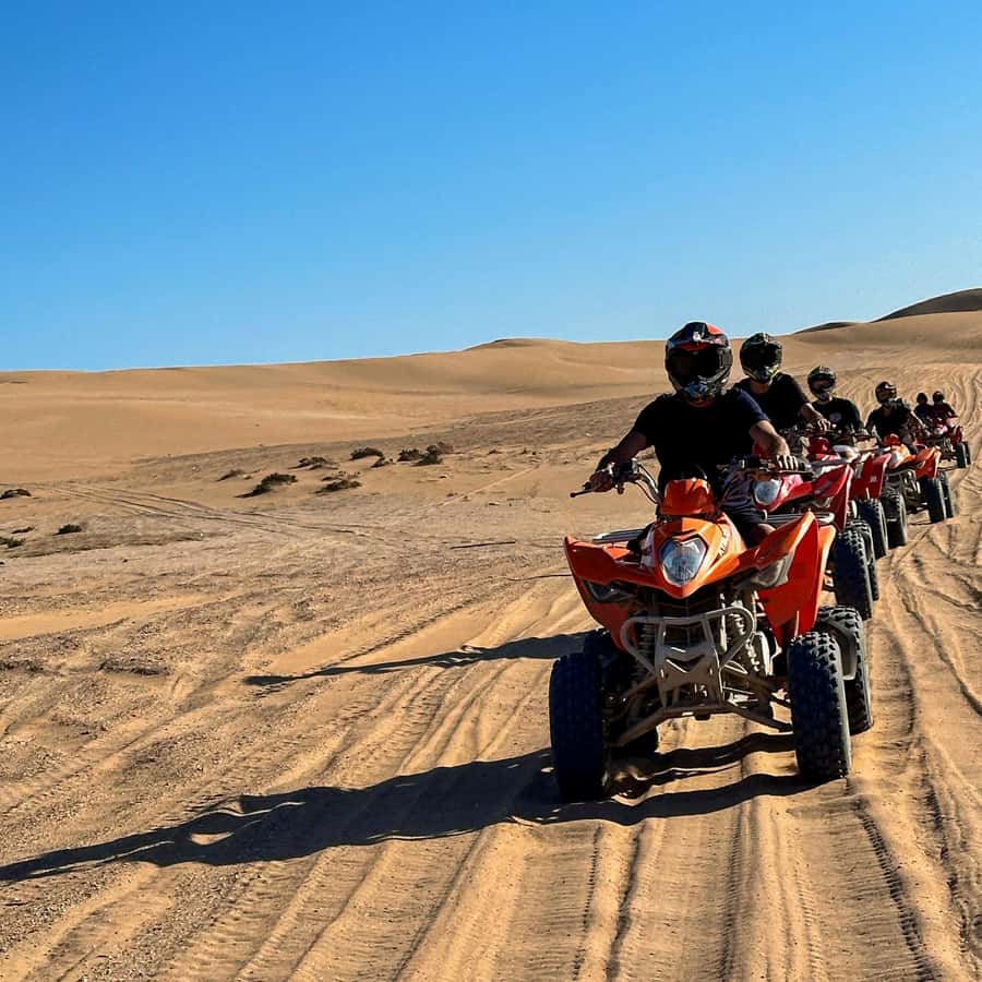 Agadir: Quad Biking Ride Desert Adventure - Gear up and learn fast: helmets, goggles, and practice laps
