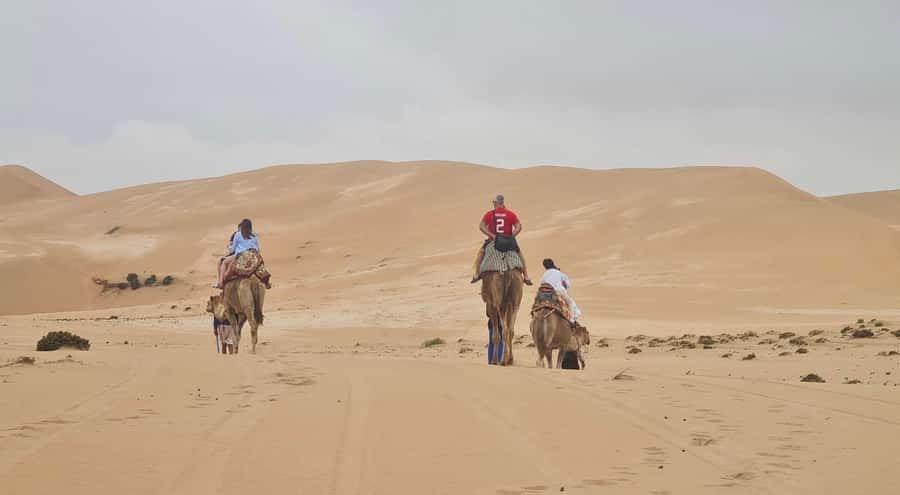 Agadir: Sahara Desert Camel ride & Sandboarding Halfday Trip - From Agadir Pickup to Timlalin Dunes: the 6-hour rhythm