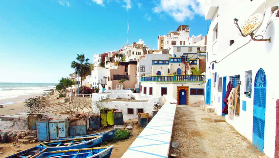 Agadir: Taghazout, Colorful village & Timlaline Desert Trip - Taghazout surfing village: fast, fun, and very photo-friendly