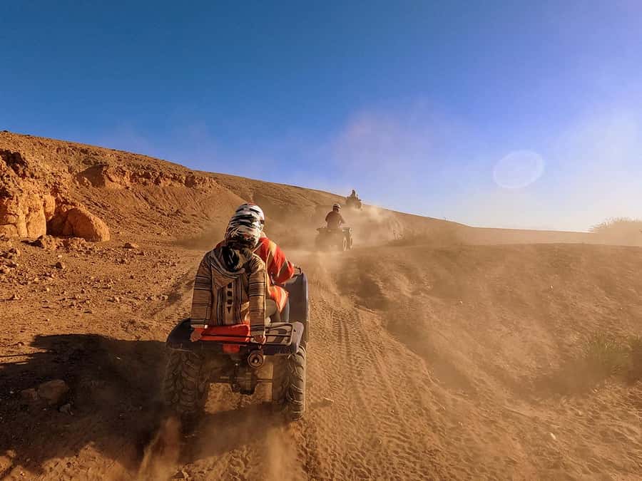 Agafay and atlas: Quad and camel experience - Pickup, van ride, and how the day likely runs