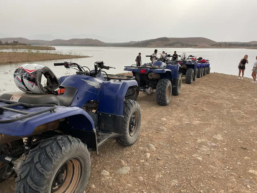Agafay and atlas: Quad and camel experience - Quad biking in Agafay: the adrenaline part, with real safety gear