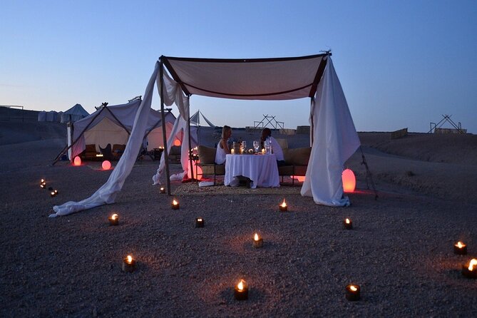 Agafay Desert Adventure: Quad Biking, Camel Ride & Dinner - Dinner under a Berber tent: what to expect at the end