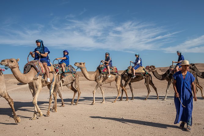 Agafay Desert Camel Experience with snack from Marrakech - Agafay’s stone desert starts in an oasis