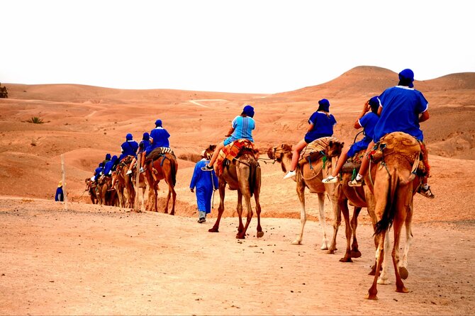Agafay Desert ,camel ride & Dinner Show - Berber tent stop: mint tea and crepes break