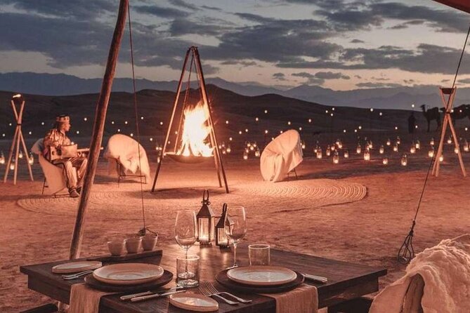 Agafay Desert Camel Ride with Dinner - Moroccan dinner under the stars: what’s actually included