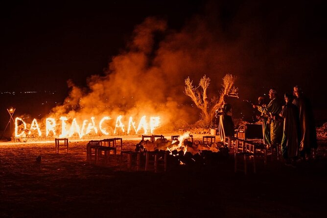 Agafay Desert Camel Ride With Dinner And Sunset Spectacle - Traditional Desert Camp: Dinner Under the Stars