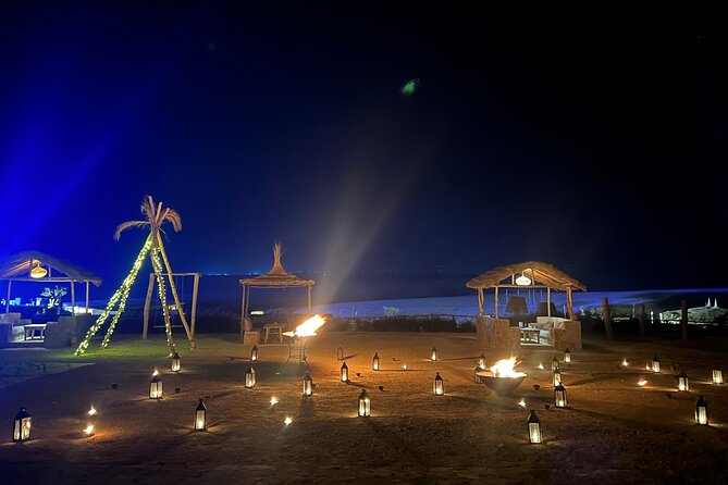 Agafay desert Full experience quad , camel ride , dinner and Show - Desert Camp Dinner: What Included Food Tastes Like Under Lanterns