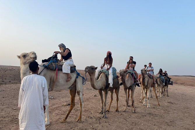 Agafay desert Full experience quad , camel ride , dinner and Show - Gnawa, Berber Songs, Belly Dancing, and the Fire Show
