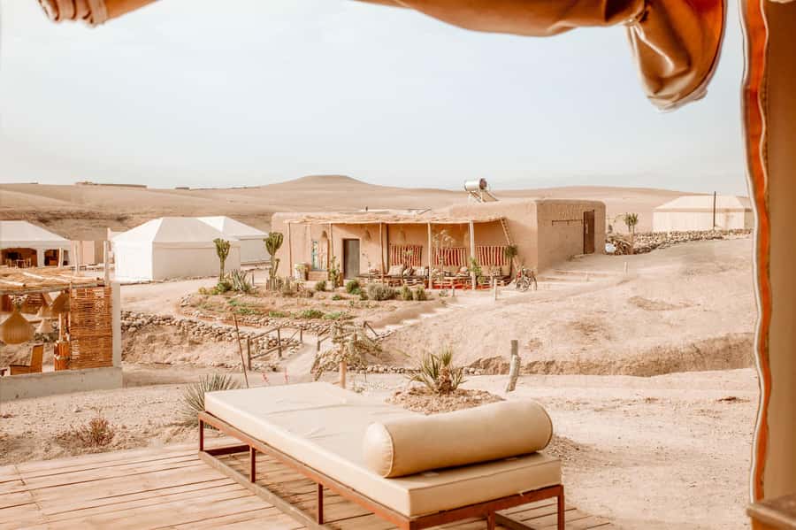 Agafay Desert: Inara Camp Luxury Private Lunch w/ Camel Ride - Marrakech pickup and the 11AM arrival rhythm