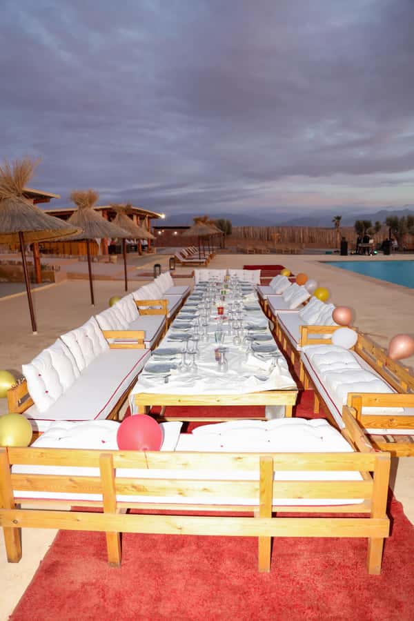 Agafay Desert Luxury Package Quad, Camel, Pool & Dinner Show - Pool access before dinner: why this stop matters
