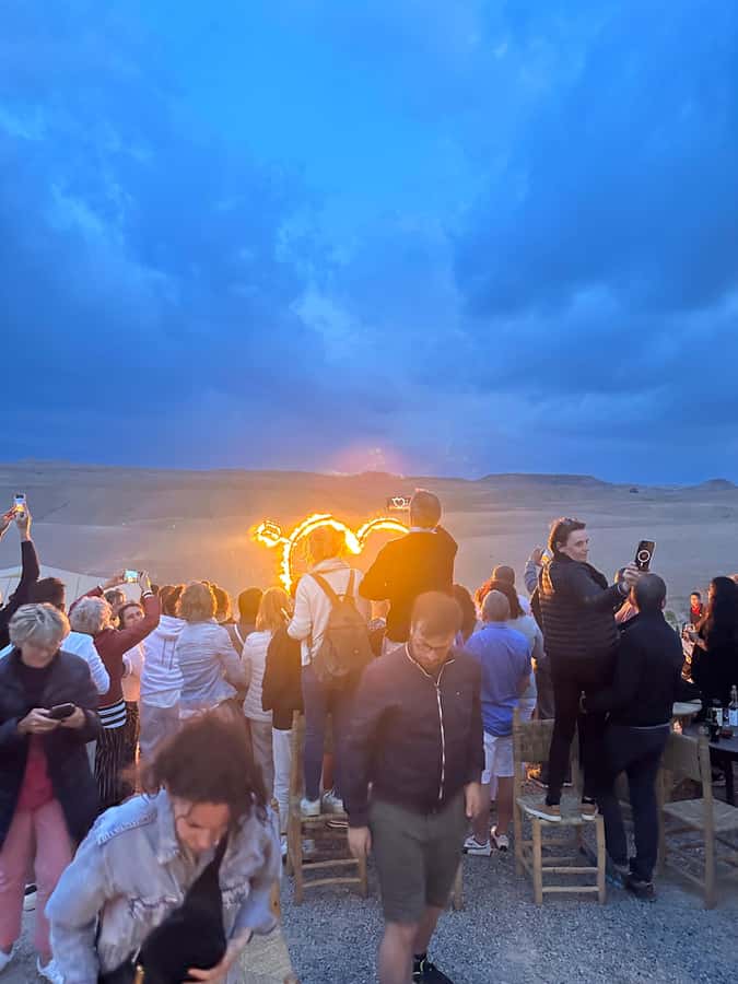 Agafay Desert Luxury Package Quad, Camel, Pool & Dinner Show - Live music, belly dancer, and the fire-eater show