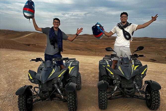 Agafay Desert Pack - Quad Bike, Camel Ride and Dinner Show - Quad biking at Red Hill: 40 minutes that don’t drag