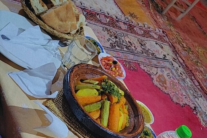 Agafay Desert Package Quad Bike Experience with Dinner Show - Dinner Under a Nomad Tent: Tajine, Tea, and Campfire Atmosphere
