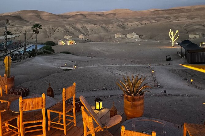 Agafay Desert: Quad bike and dinner Show - Bedouin village tea break: a short pause that makes the evening feel real