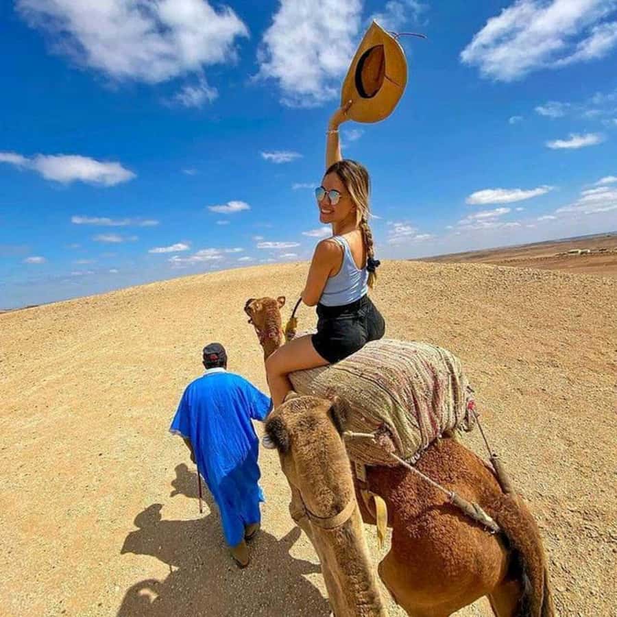 Agafay desert: quad bike and sun set camel ride with dinner - Quad Biking Session: 1 Quad for 2 People and Dust Tips