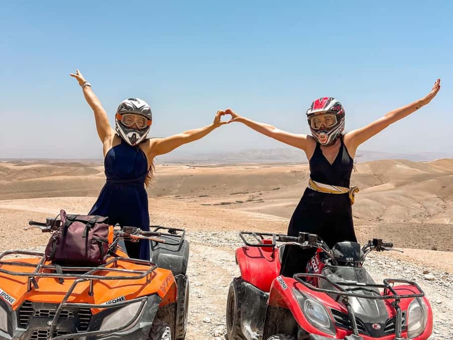 Agafay Desert: Quad Bike, Camel Ride and Dinner Show - Camel ride in nomadic dress: the best kind of slowdown