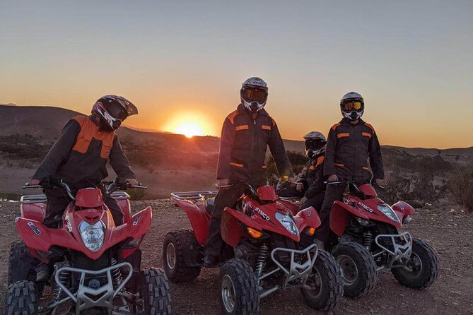 Agafay desert: Quad + Camel + Dinner show - Quad biking in the Agafay dunes: 45 to 60 minutes that feel fast and personal