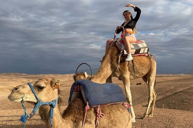 Agafay Desert: Sunset Camel Ride, Dinner & Fire Show - 5:00 pm pickup and a 4–5 hour evening flow