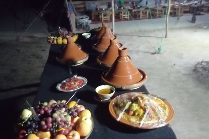 Agafay Desert sunset Dinner & Fire Show - from Marrakech - Dinner Under the Stars: Three-Course Moroccan Comfort