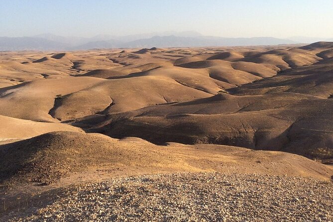 Agafay Desert Sunset tour with camel ride ,dinner and show - Moroccan tea in a nomad-style sunset tent