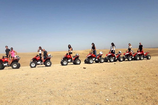 Agafay Half Day Rocky Desert Experience – Quad Bike & Camel Ride - The quad ride across Agafay: follow the guide and chase the views