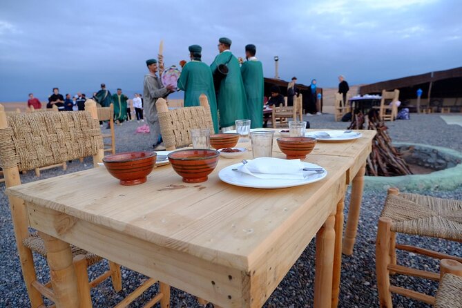Agafay Marrakech dinner show with quad bike and camel ride - Music, MC energy, and the fire show under stars