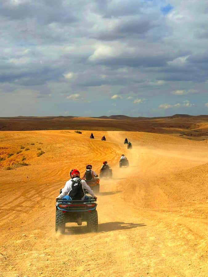 Agafay tour Quade Bike, Sunset and Romantic Dinner Show - Hôtel Islane Pickup, Then a Direct Run to Agafay