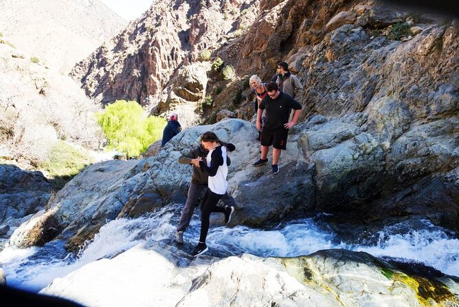 Atlas Mountains & 3 Valleys Waterfalls and Camel Ride Marrakech - The Imlil waterfall hike: walking time, mule support, and pacing