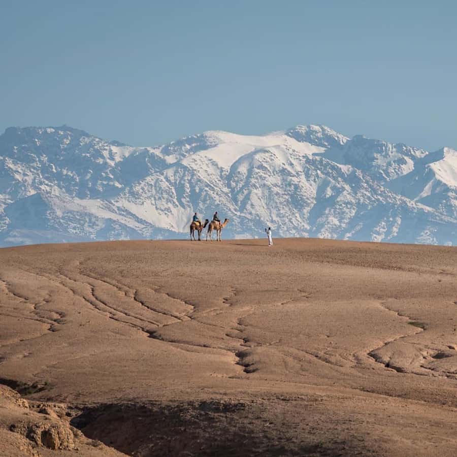Atlas Mountains and 3 Valleys & Waterfalls & Desert Agafay - Imlil in the High Atlas: where Mount Toubkal comes into view