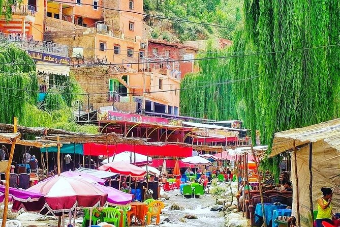 Atlas Mountains & Berber villages: optional Camel ride/Waterfall - Stop Two: Setti Fatma village, river lunch, and waterfall time