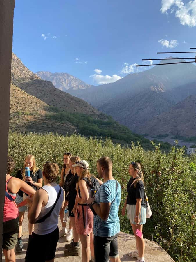 Atlas mountains hike with waterfalls & 3 valleys day trip - Ait Souka lunch: homemade food with a mountain view