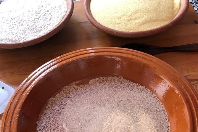 Berber Cooking Class at a Farm in the Countryside & shopping at a rural Souk. - On the ecological farm: roasting barley to flour and semolina