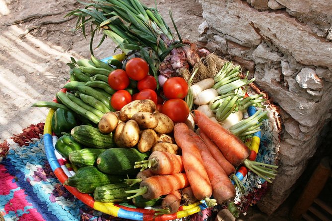 Berber Cooking Class at a Farm in the Countryside & shopping at a rural Souk. - Tagine basics: vegetables, goat meat, Moroccan spices, and olive oil
