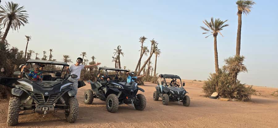 Buggy 1000 cc Adventure in Marrakech Desert - Getting set up: pickup, minivan ride, and the safety moment