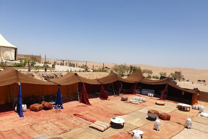 Camel ride and dinner Agafay desert - Berber Camp Dinner Under the Stars: Tagine, Pastries, and Tea