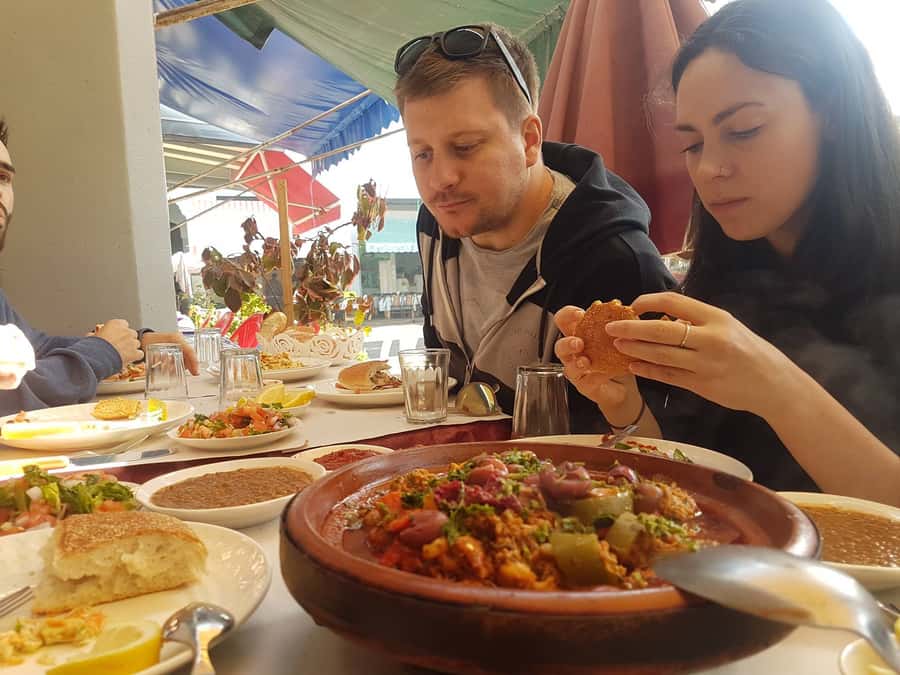 Casablanca: Central Market Food Tour with Tastings and Lunch - La Sqala: dessert at a historical, cultural restaurant
