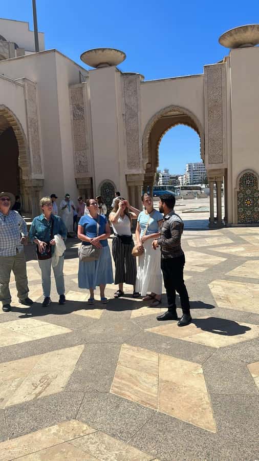 Casablanca day trip from the cruise ship passenger. - Tea, cakes, and a street-food style pause you’ll remember