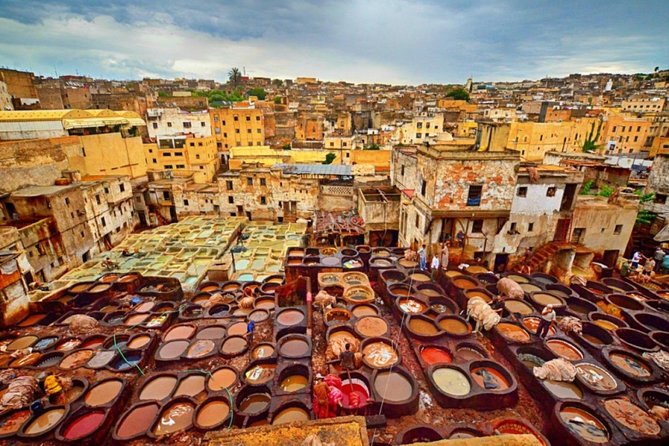 Casablanca to Fez Private Transfer with Full Fez Tour and Lunch - Chouara Tannery: leather craft in the middle of the story