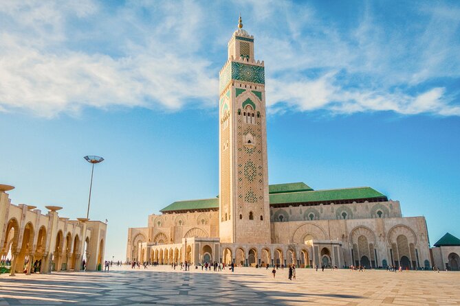 Casablanca Tour : Casablanca City Guided tour with lux vehicule - Hassan II Mosque: the coast’s most dramatic stop